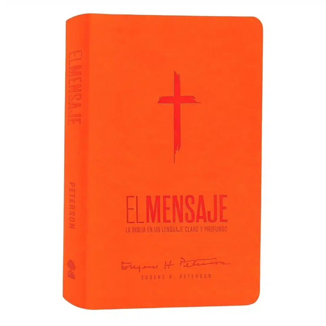 Biblia El Mensaje, Tamaño Manual, Símil Piel, Naranja 9781966427223 Biblia El Mensaje, Tamaño Manual, Símil Piel, Naranja - Imagen 2