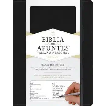 Inicio Biblia de Apuntes Reina Valera 1960, Tamaño manual, Tapa Dura, Negro