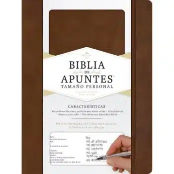 Inicio Biblia de Apuntes Reina Valera 1960, Tamaño Manual, Símil Piel, Café