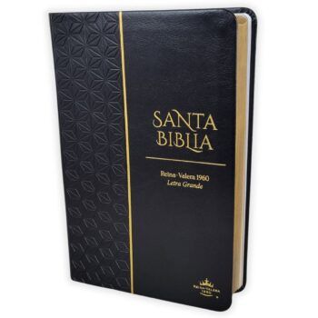 Biblia para Premios y Regalos Reina Valera 1960, Letra Grande, Símil Piel, Negro