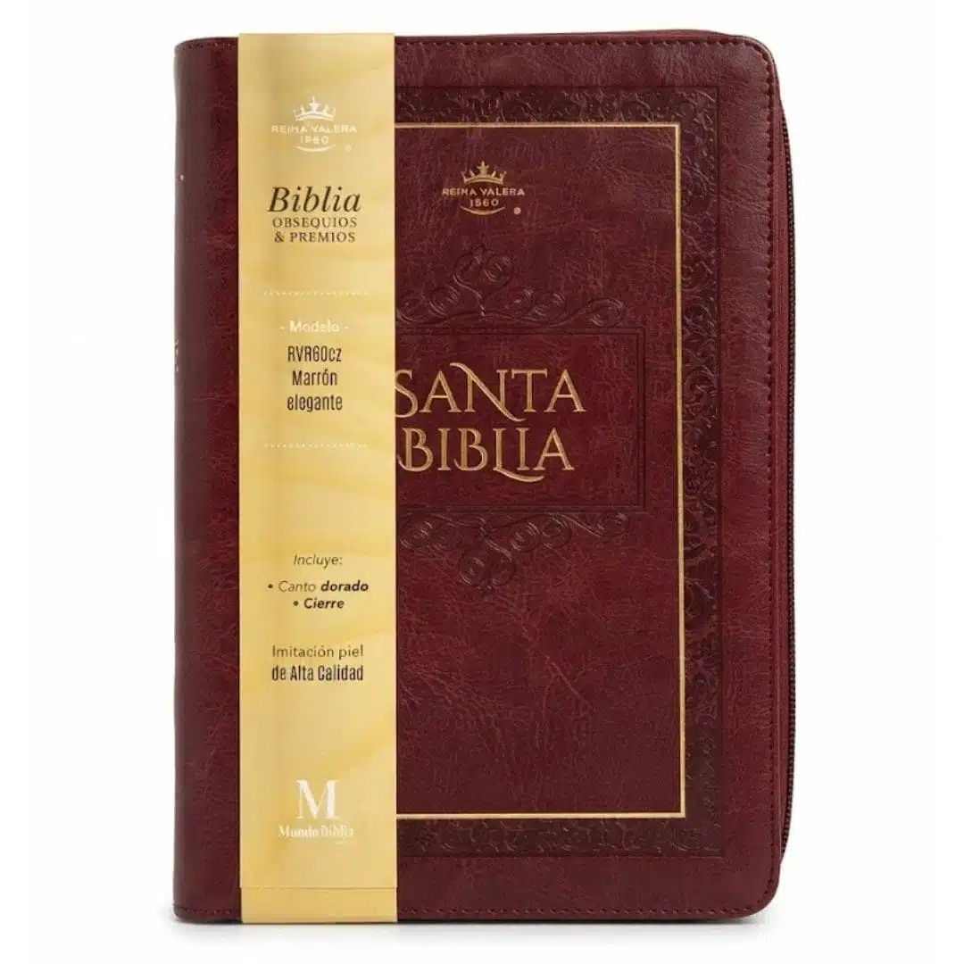 Biblia para Premios y Regalos Reina Valera 1960, Letra Grande, Símil Piel, Cierre, Marron 9798893845358 Biblia para Premios y Regalos Reina Valera 1960, Letra Grande, Símil Piel, Cierre, Marron