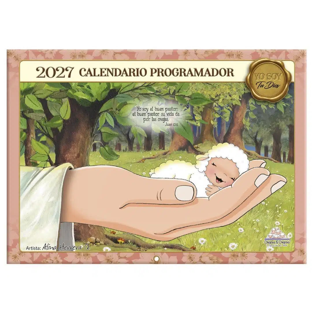 Calendario programador Ovejitas 2027, Rosado 7708028025120 Calendario programador Ovejitas 2027, Rosado
