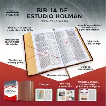 Biblia de Estudio Holman Reina Valera 1960, Símil Piel, Café 9781087783482 Biblia de Estudio Holman Reina Valera 1960, Símil Piel, Café - Imagen 5