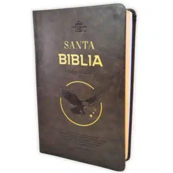 Inicio Biblia para Premios y Regalos, Reina Valera 1960, Letra Grande, Símil Piel, Águila, Café