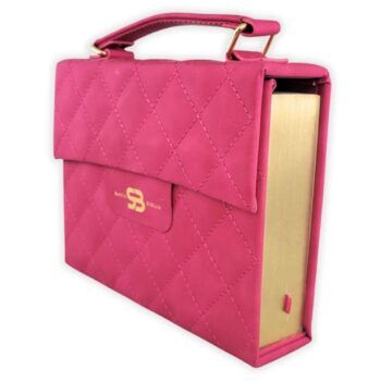 Biblia Reina Valera 1960, Cartera, Símil Piel, Fucsia con Broche y Manija
