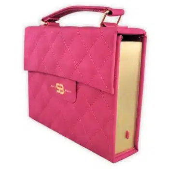 Inicio Biblia Reina Valera 1960, Cartera, Símil Piel, Fucsia con Broche y Manija