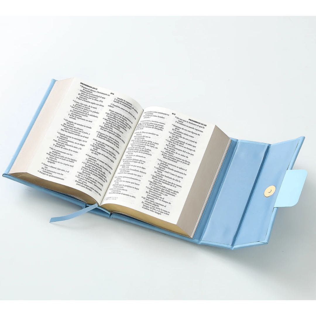Biblia Reina Valera 1960, Cartera, Símil Piel, Azul con Broche y Manija 9798893843347 Biblia Reina Valera 1960, Cartera, Símil Piel, Azul con Broche y Manija - Imagen 4