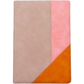 Alternative view of Biblia de estudio Arcoíris Reina Valera 1960, Símil Piel, Rosado